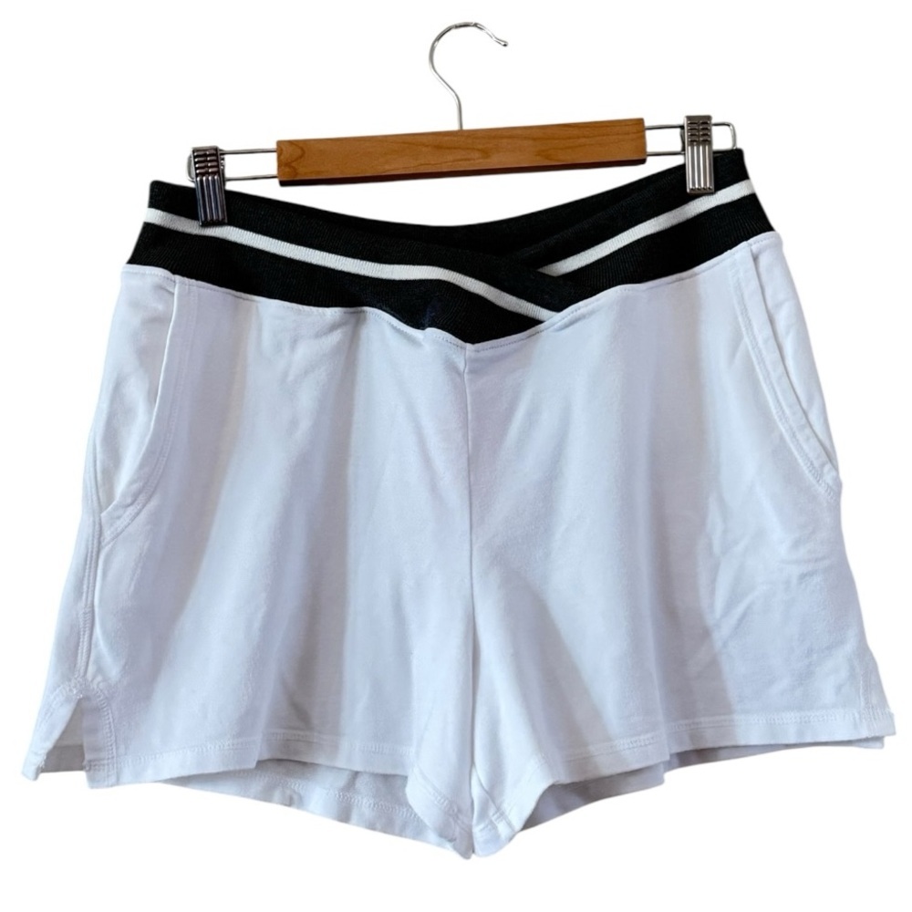 ANTHROPOLOGIE Sundry Cali Shorts White Gray NEW - Picture 4 of 9
